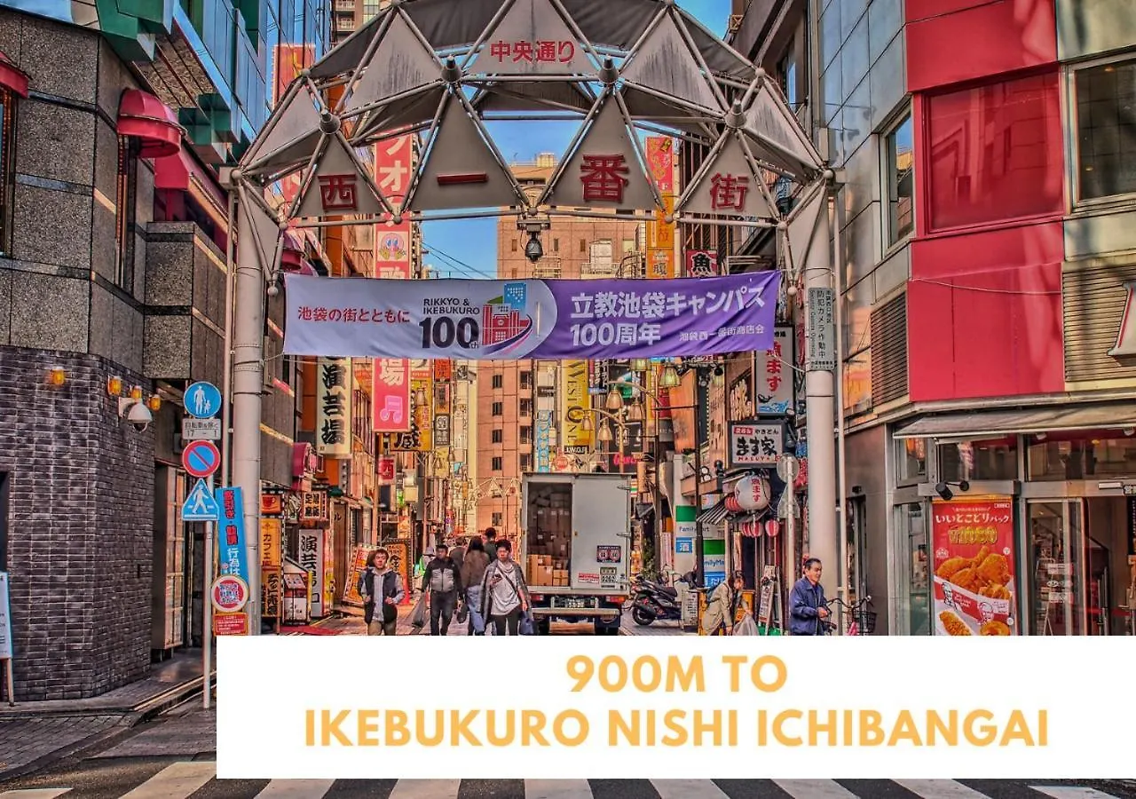 Ferio Kita-Ikebukuro Apartment 302-【Newly Built】6Mins To Sta./Ikebukuro Area /Max4 Tokyo